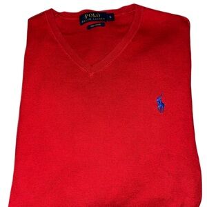 Polo by Ralph Lauren Pima V Neck Sweater